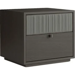 Pamono Canette Laguna Oak and Leather Nightstand by Morica Design Discount