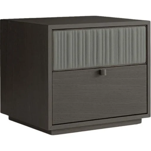 Pamono Canette Laguna Oak and Leather Nightstand by Morica Design Discount