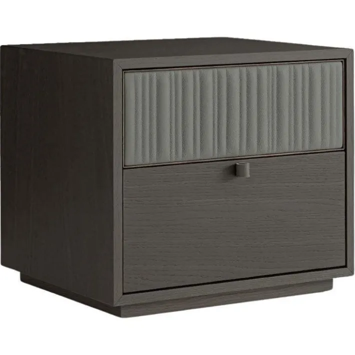 Pamono Canette Laguna Oak and Leather Nightstand by Morica Design Discount