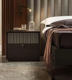 Pamono Canette Laguna Oak and Leather Nightstand by Morica Design Discount