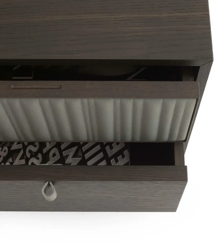 Pamono Canette Laguna Oak and Leather Nightstand by Morica Design Discount