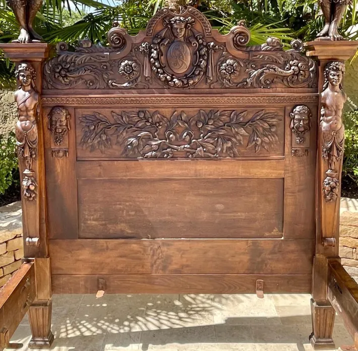 Pamono Canopy Bed by Henri-Auguste Fourdinois Sale