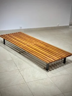 Pamono Cansado Bench by Charlotte Perriand, 1954