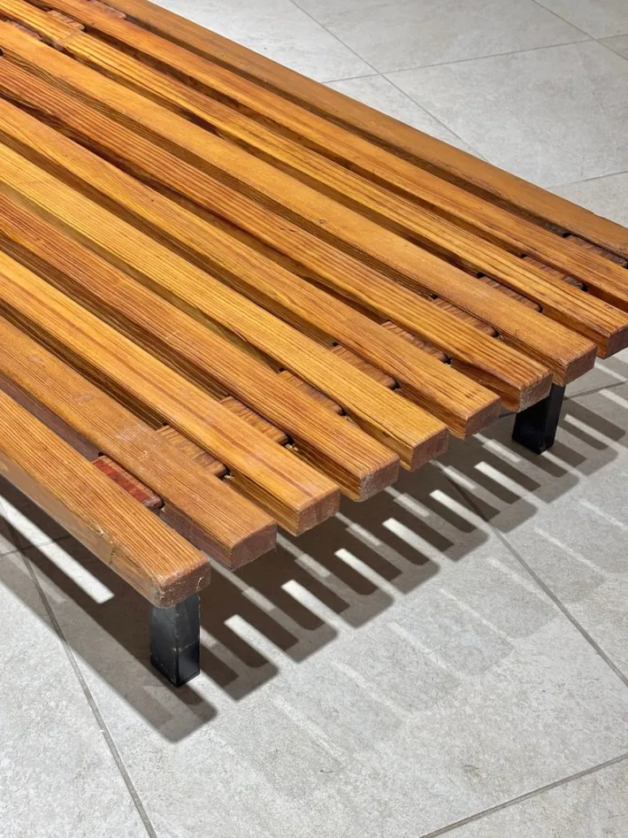 Pamono Cansado Bench by Charlotte Perriand, 1954