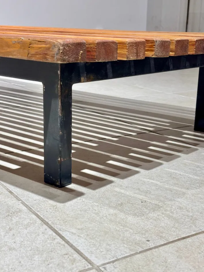 Pamono Cansado Bench by Charlotte Perriand, 1954