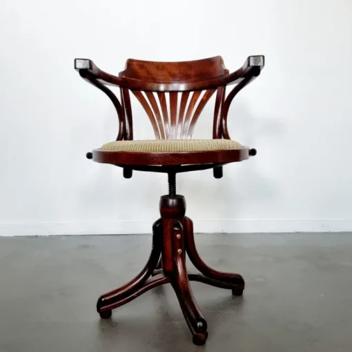 Pamono Captains Desk Chair by Michael Thonet for Ligna, 1950s