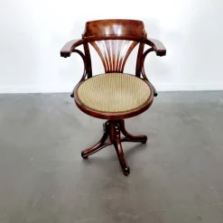 Pamono Captains Desk Chair by Michael Thonet for Ligna, 1950s