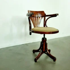 Pamono Captains Desk Chair by Michael Thonet for Ligna, 1950s