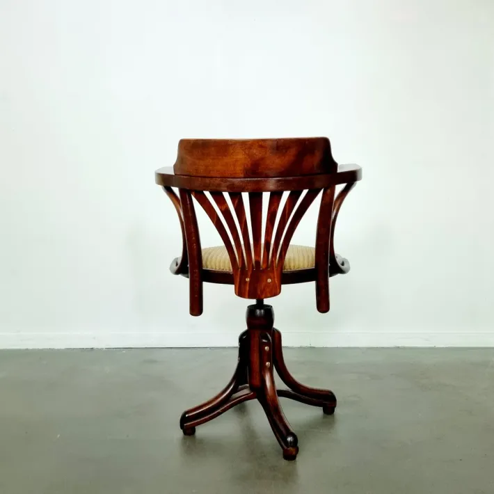 Pamono Captains Desk Chair by Michael Thonet for Ligna, 1950s