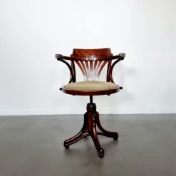 Pamono Captains Desk Chair by Michael Thonet for Ligna, 1950s