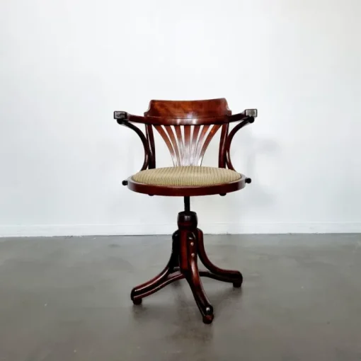 Pamono Captains Desk Chair by Michael Thonet for Ligna, 1950s
