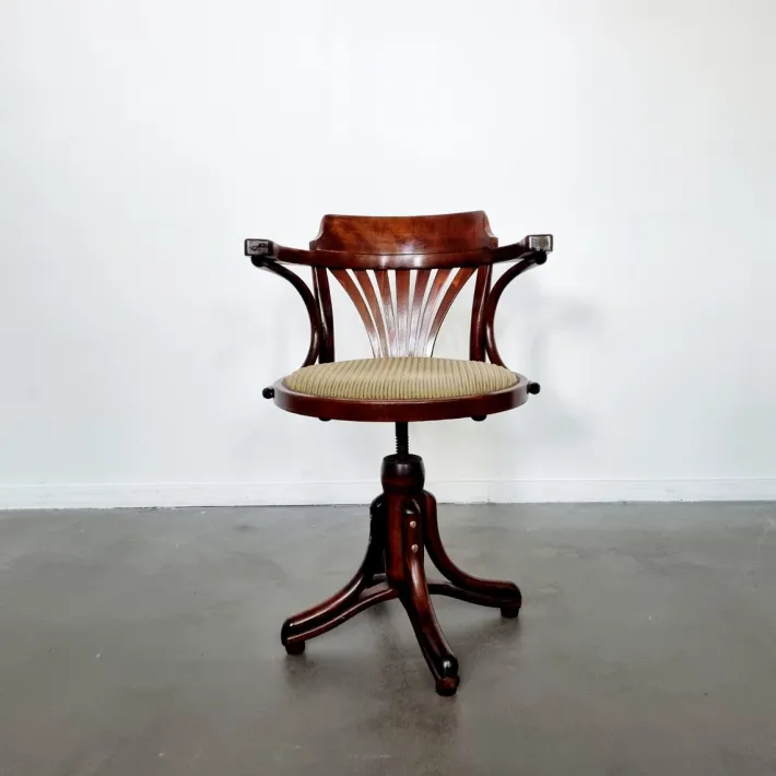 Pamono Captains Desk Chair by Michael Thonet for Ligna, 1950s