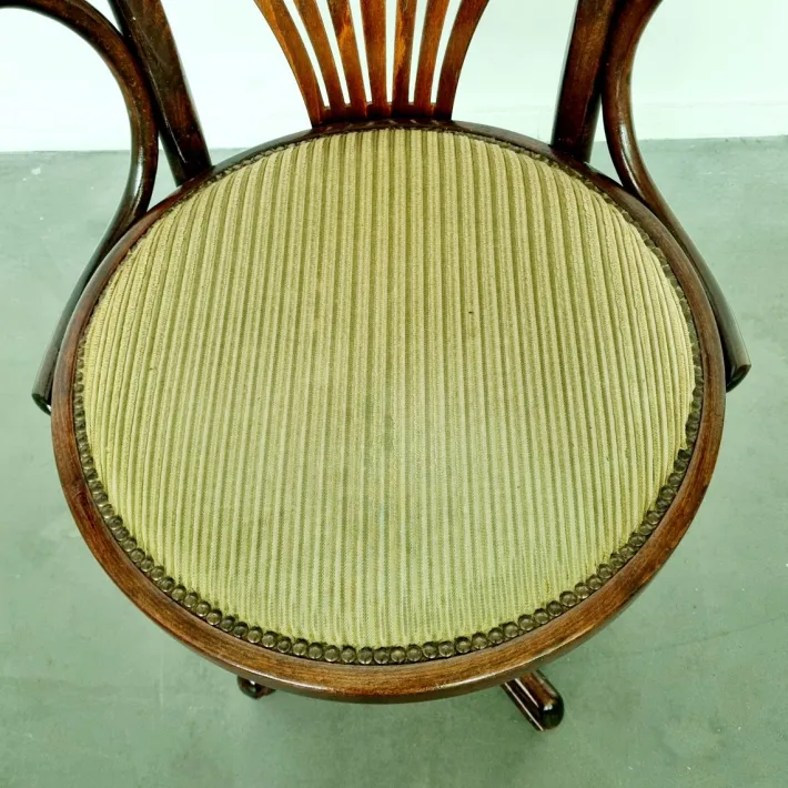 Pamono Captains Desk Chair by Michael Thonet for Ligna, 1950s