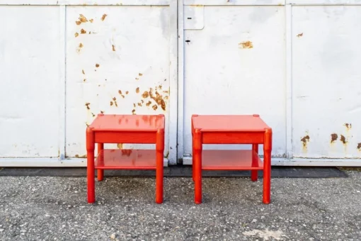 Pamono Carimate Bedside Tables by Vico Magistretti for Cassina, 1966, Set of 2 Sale