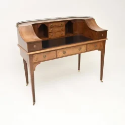 Pamono Carlton House Desk in Burr Walnut, 1890s Discount