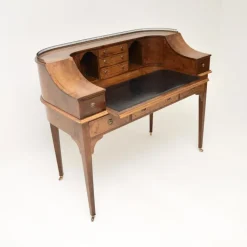 Pamono Carlton House Desk in Burr Walnut, 1890s Discount