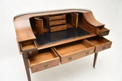 Pamono Carlton House Desk in Burr Walnut, 1890s Discount