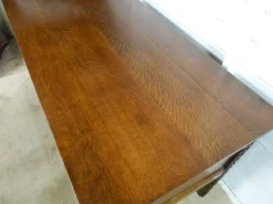 Pamono Carved Oak Pedestal Desk Discount
