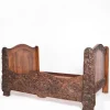 Pamono Carved Walnut Bed, End of 19th Century Sale