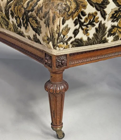 Pamono Carved Wooden Bench, 1880 Clearance