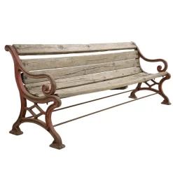 Pamono Cast Iron and Wood Garden Bench Clearance