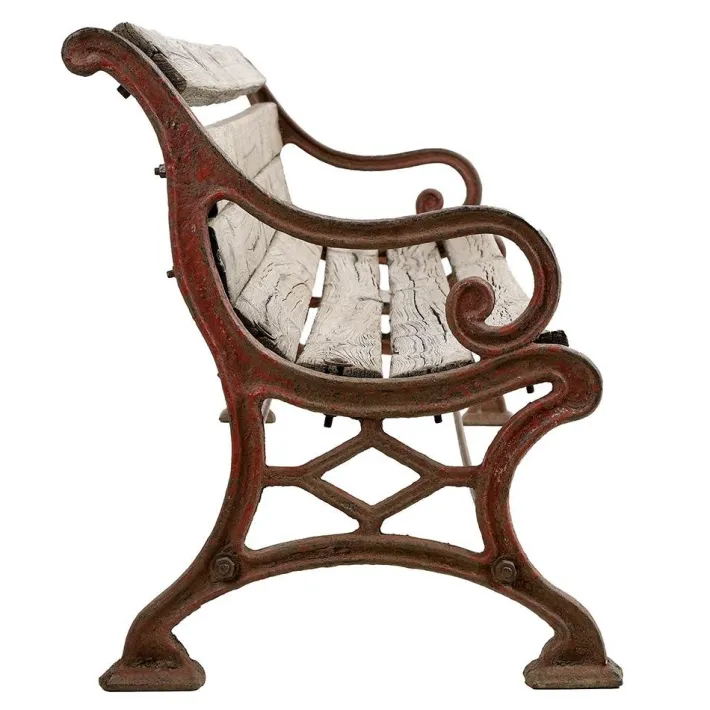 Pamono Cast Iron and Wood Garden Bench Clearance
