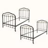 Pamono Cast Iron Single Beds in Black and Gold, 1890s, Set of 2 Hot