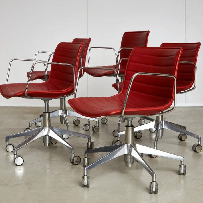 Pamono Catifa 53 Chair in Red Discount