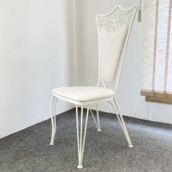 Pamono Chairs in Wrought Iron with Fabric Seats & Back, 1970s, Set of 4 Hot