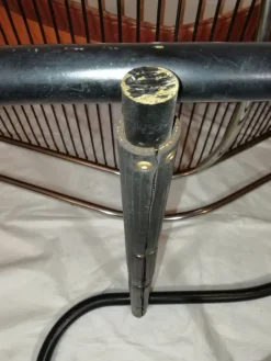 Pamono Chaise Longue in Chromed Metal & Brass Leather, Italy, 1960s Discount