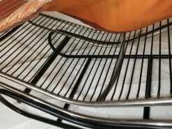 Pamono Chaise Longue in Chromed Metal & Brass Leather, Italy, 1960s Discount