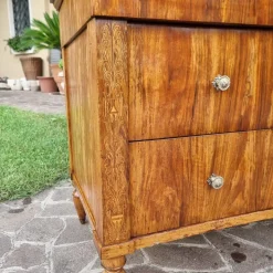 Pamono Charles X Faenza Walnut Chest of Drawers, 1810 New