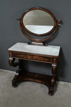 Pamono Charles X Marquetry Dressing Table, Early 19th Century Hot