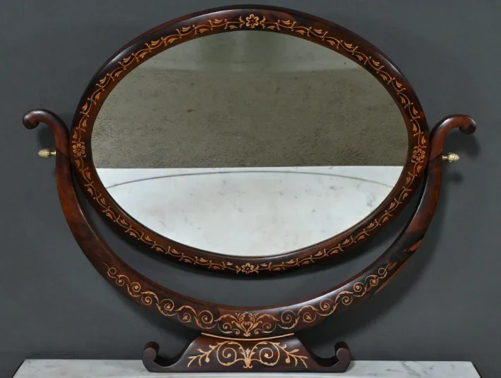 Pamono Charles X Marquetry Dressing Table, Early 19th Century Hot