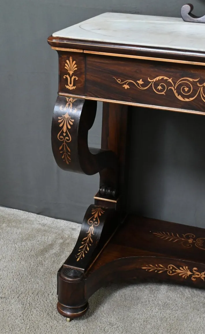 Pamono Charles X Marquetry Dressing Table, Early 19th Century Hot
