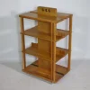 Pamono Cherry Wood Rolling Shelf, 1970s New