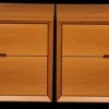 Pamono Cherrywood Bedside Tables, Italy, 1980s, Set of 2 Discount