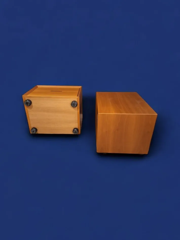 Pamono Cherrywood Bedside Tables, Italy, 1980s, Set of 2 Discount