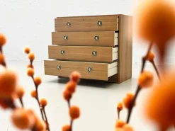 Pamono Chest of Drawers in Pine Veneer from AB Svenska Möbelfabriken, Sweden, 1970s