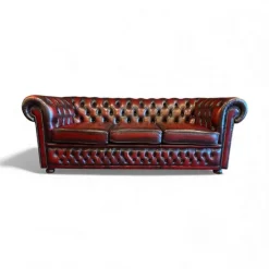 Pamono Chesterfield Leather Sofa and Chairs from Winchester, Set of 3 New