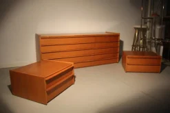Pamono Chestnut Bedroom Set, 1960s, Set of 3 Outlet