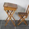 Pamono Child Desk Set & Folding Chair, Set of 2 New