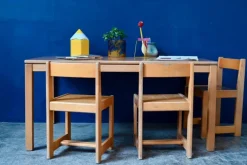 Pamono Children's Table and Chairs, 1960s, Set of 4 New