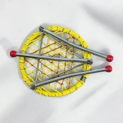 Pamono Children's Table with Colourful Folding Chairs, 1960s, Set of 5 Sale