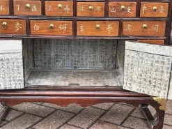 Pamono Chinese Apothecary Cabinet in Brass Clearance
