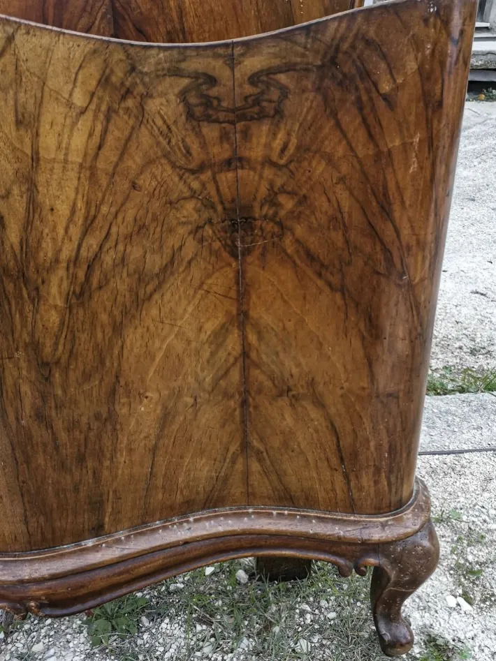 Pamono Chippendale Bed with Walnut Veneered Sides Online