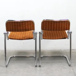 Pamono Chromed Metal Dining Chairs, 1960s, Set of 4 New