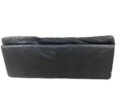 Pamono Cinna Black Leather Sofa, 1970 Best