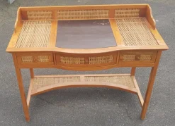 Pamono Colonial Style Desk with Bamboo Wood Hot