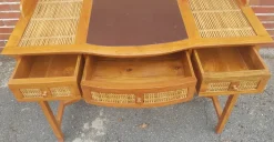 Pamono Colonial Style Desk with Bamboo Wood Hot